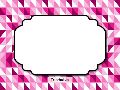 Abstract Pattern Free Printable Labels, 3x4 inch Name Tag